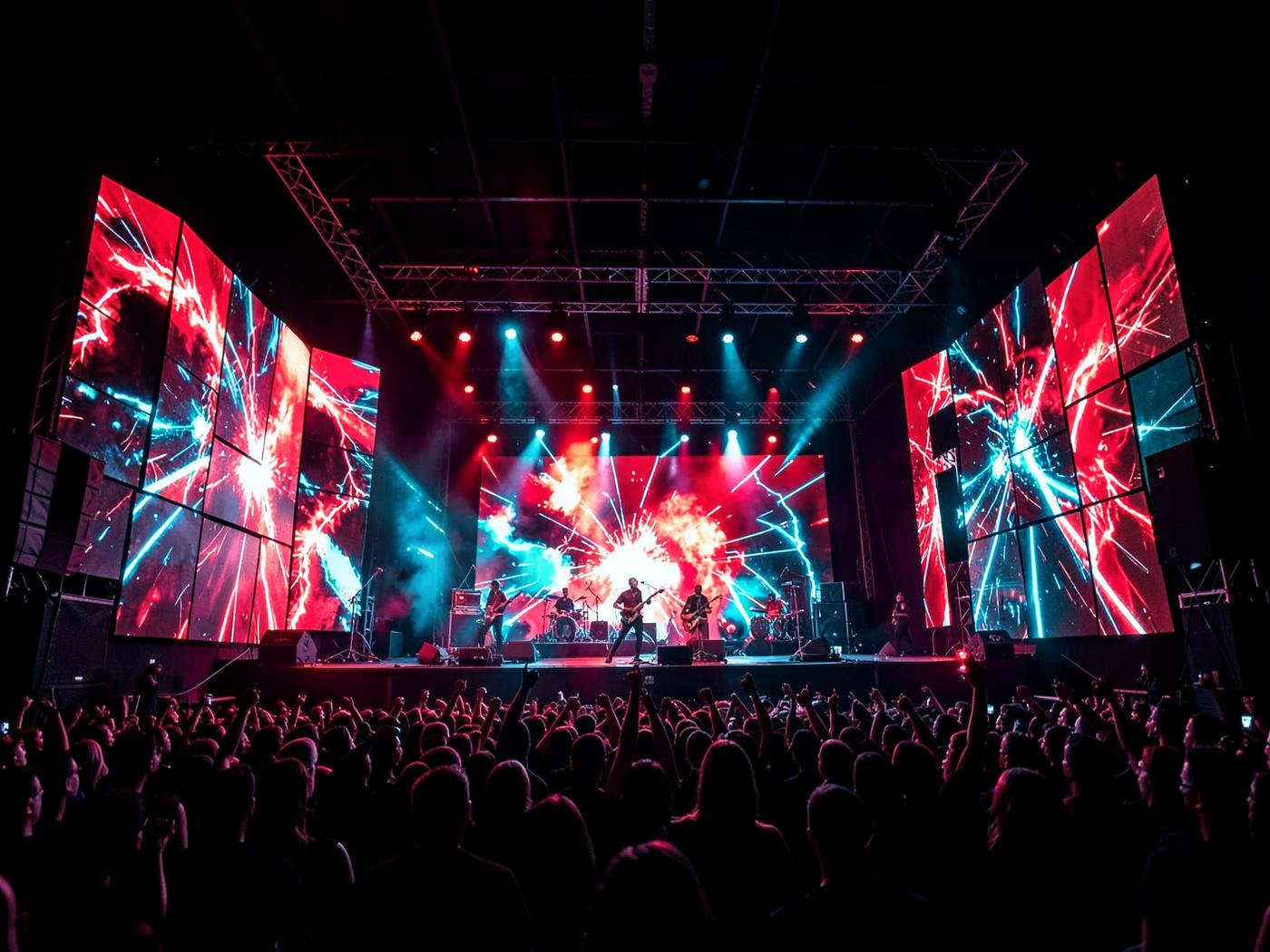 Large event LED installation creating an immersive hospitality experience